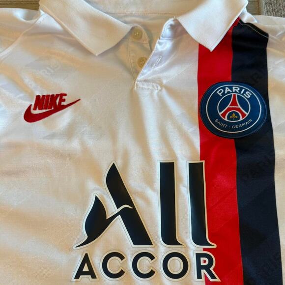 Paris Saint-Germain Nike Dri-Fit Mbappe #7 UCL Jersey – White – Men’s M - Picture 3 of 8
